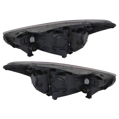 Rareelectrical - New Pair Of Headlights Compatible With Hyundai Santa Fe Limited Sport Utility 4-Door 3.3L 2017 2018 - Image 4
