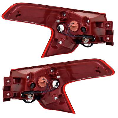Rareelectrical - New Pair Of Tail Lights Compatible With Hyundai Santa Fe Se Sel Xrt Sport Utility 4-Door 2.5L 2021 - Image 1