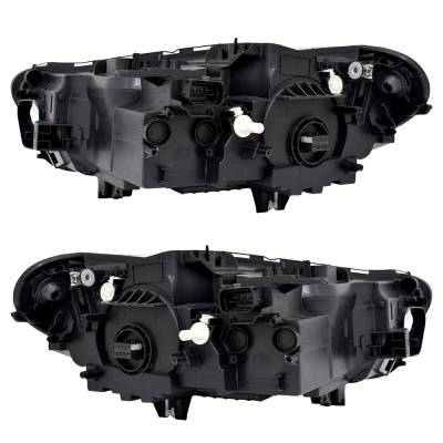 Rareelectrical - New Pair Of Headlights Compatible With Bmw X1 Sdrive28i Led Bulb High And Low Beam Included Clear - Image 1