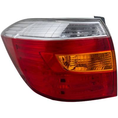 Rareelectrical - New Left Tail Lights Compatible With Toyota Highlander 2.7L 3.5L 2008 2009 2010 By Part Numbers - Image 1
