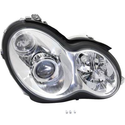Rareelectrical - New Right Headlights Compatible With Mercedes-Benz C320 C240 2.6L 3.2L 2002 2003 2004 2005 By Part - Image 2
