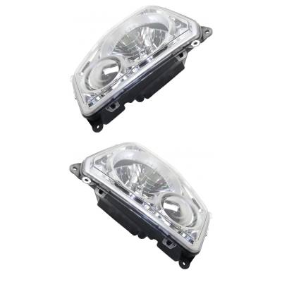 Rareelectrical - New Pair Of Halogen Headlights Compatible With Jeep Liberty Jet Sport Utility 4 Door 3.7L 2012 By - Image 4