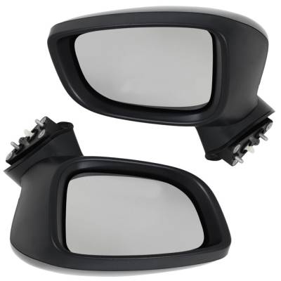 Rareelectrical - New Pair Of Mirror Compatible With Mazda 3 Grand Touring Gs Sport Gx Touring Grand Sedan Hatchback - Image 2