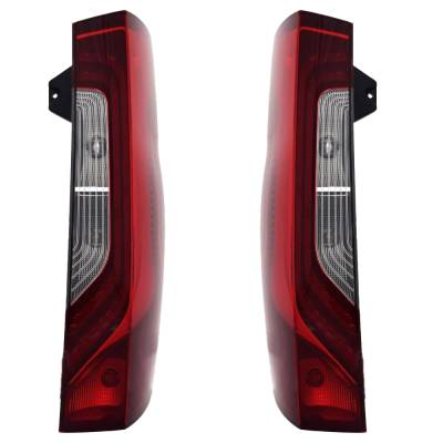 Rareelectrical - New Pair Of Tail Lights Compatible With Mercedes-Benz Sprinter 1500 2500 Standard Extended Passenger - Image 2