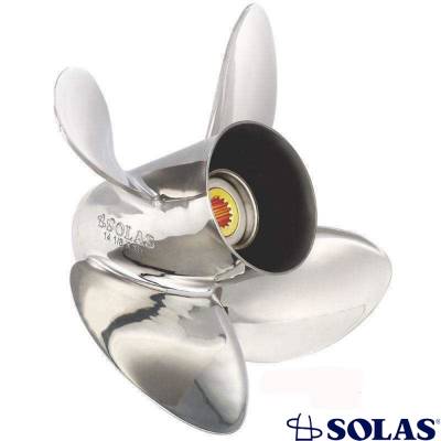 Rareelectrical - New Stainless Steel Propeller Compatible With Yamaha 3 Cyl 2 Stroke 10 Spline 25 20-30 Hp For Years - Image 1