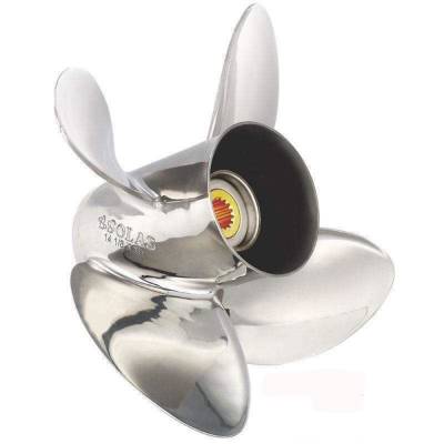 Rareelectrical - New Stainless Steel Propeller Compatible With Yamaha 3 Cyl 2 Stroke 10 Spline 25 20-30 Hp For Years - Image 2
