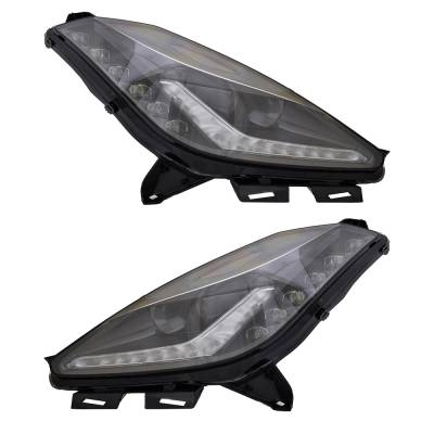 Rareelectrical - New Pair Of Headlights Compatible With Chevrolet Corvette Z06 Coupe 6.2L 2015 2016 2017 2018 2019 By - Image 2