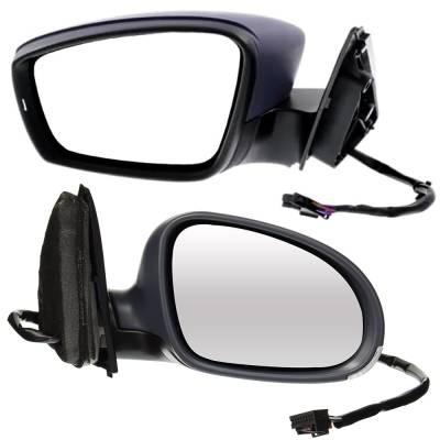 Rareelectrical - New Pair Of Mirror Compatible With Volkswagen Jetta Hybrid Highline Comfortline Se Trendline Sel - Image 1