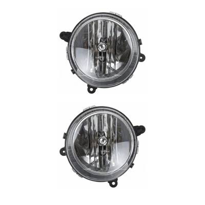 Rareelectrical - New Pair Of Halogen Headlights Compatible With Jeep Compass Limited 2007 2008 2009 2010 By Part - Image 2