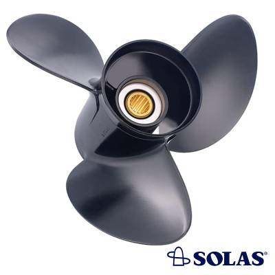 Rareelectrical - New Steel Propeller Compatible With 8-20Hp Yamaha T9.9 4-Cyc. High Thrust 8 Spline 9.9 T8 8 Spline 8 - Image 1