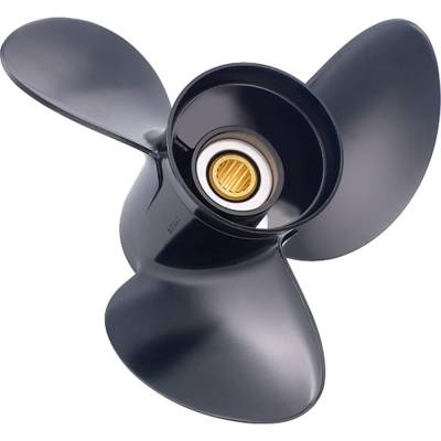 Rareelectrical - New Steel Propeller Compatible With 8-20Hp Yamaha T9.9 4-Cyc. High Thrust 8 Spline 9.9 T8 8 Spline 8 - Image 2