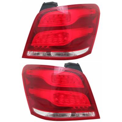 Rareelectrical - New Pair Of Led Tail Lights Compatible With Mercedes-Benz Glk350 Base 3.5L 2013 2014 2015 By - Image 2