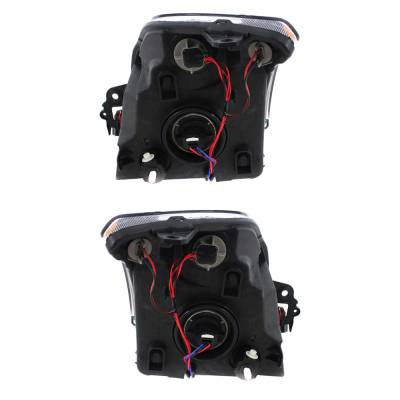 Rareelectrical - New Pair Of Headlights Compatible With Nissan Sentra Se-R Sr Spec V Sedan 4-Door 2010-2012 By Part - Image 1