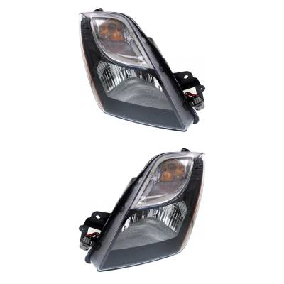 Rareelectrical - New Pair Of Headlights Compatible With Nissan Sentra Se-R Sr Spec V Sedan 4-Door 2010-2012 By Part - Image 2