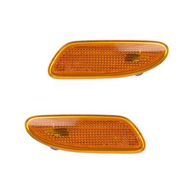 Rareelectrical - New Pair Of Side Marker Light Compatible With Mercedes Benz C200 01-04 C230 03-07 2038200821 - Image 1