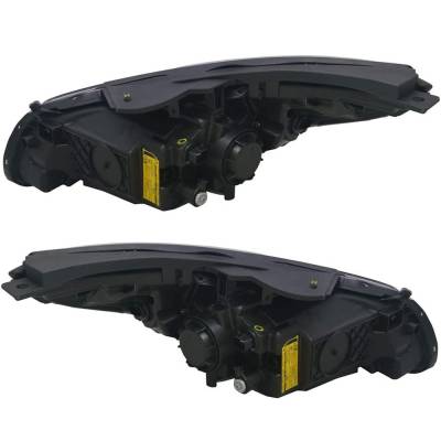 New Pair Of Headlights Compatible With Hyundai Sonata Sport 2.0T 2015 2016 By Part Numbers Hy2503184