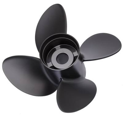 Rareelectrical - New Aluminum Propeller Compatible With Honda Johnson/Evinrude By Part Number 9514-145-17 Diameter - Image 2