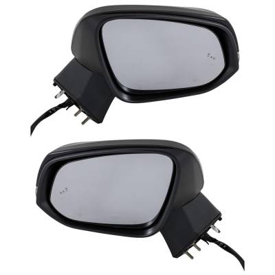 Rareelectrical - New Pair Of Mirror Compatible With Toyota Rav4 Le Xle Premium Limited Adventure Trail Hybrid Xse Trd - Image 1