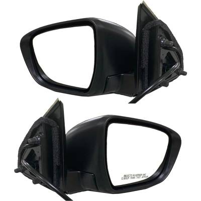 Rareelectrical - New Pair Of Mirrors Compatible With Nissan Rogue Sport Sv Sport Utility 4-Door 2017-2020 By Part - Image 1