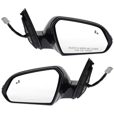Rareelectrical - New Pair Of Mirrors Compatible With Hyundai Sonata 2.0T Ultimate Sedan 4 Door 2.0L 2018 2019 By Part - Image 1
