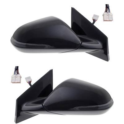 Rareelectrical - New Pair Of Mirrors Compatible With Hyundai Sonata 2.0T Ultimate Sedan 4 Door 2.0L 2018 2019 By Part - Image 2