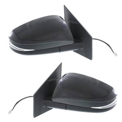 Rareelectrical - New Pair Of Mirror Compatible With Toyota Rav4 Ev Sport Utility 4-Door 2.5L -- 2013 2014 2015 By - Image 1