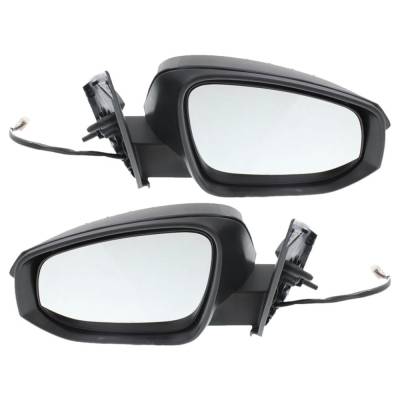 Rareelectrical - New Pair Of Mirror Compatible With Toyota Rav4 Ev Sport Utility 4-Door 2.5L -- 2013 2014 2015 By - Image 2