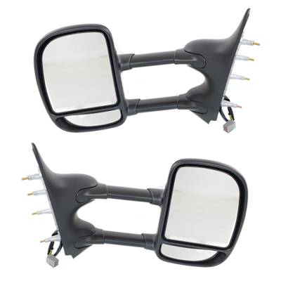 Rareelectrical - New Pair Mirror Compatible With Ford E-150 E-250 Xlt Xl Base Standard Extended Passenger Cargo Van - Image 2