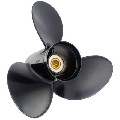 Rareelectrical - New Propeller Compatible With 15-35Hp Johnson/Evinrude 2 Cyl 2 Stroke 14 Spline 20 1984 1985 1986 - Image 2