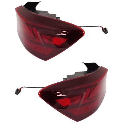 Rareelectrical - New Halogen Outer Pair Tail Lights Compatible With Kia Forte Fe Sedan 2.0L 2019 2020 2021 2022 By - Image 3