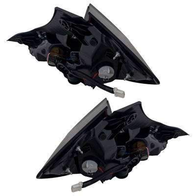 Rareelectrical - New Pair Of Tail Lights Compatibile With Honda Civic Ex Ex-L Ex-T Coupe 2-Door 2016-2020 By Part - Image 1