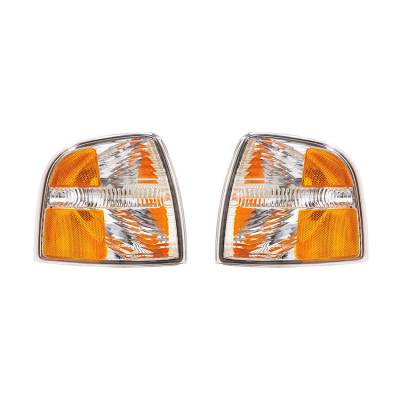 Rareelectrical - New Pair Of Turn Signal Light Compatible With Ford Explorer 2004-05 4L2z13200ab 4L2z13201ab - Image 2