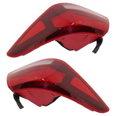 Rareelectrical - New Halogen Outer Pair Tail Lights Compatible With Kia Rio Ex 1.6 2018 2019 2020 2021 2022 2023 By - Image 4