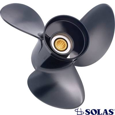 Rareelectrical - New Aluminum Propeller Compatible With Yamaha T8 8 Spline 8 8-20 Hp For Years 2001-2016 By Part - Image 1