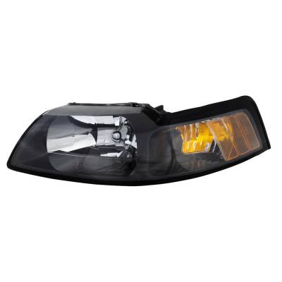 Rareelectrical - New Left Headlight Compatible With Ford Mustang Base Convertible 3.8L 4.6L 3.9L 2001 2002 2003 2004 - Image 2
