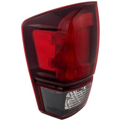 Rareelectrical - New Left Tail Lights Compatible With Toyota Tacoma Sr Sr5 Crew Extended Cab Pickup 2018-2023 By Part - Image 1