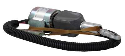 Rareelectrical - Fuel Shut Off Solenoid Compatible With Case Dozer 1150H 550G Tractor Mx 100 110 120 135 150 170 - Image 2