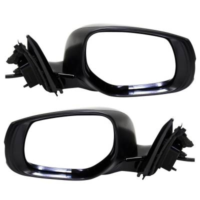 Rareelectrical - New Pair Of Mirror Compatible With Infiniti Q50 Hybrid Premium Sport Base Seduction Perfection Red - Image 2