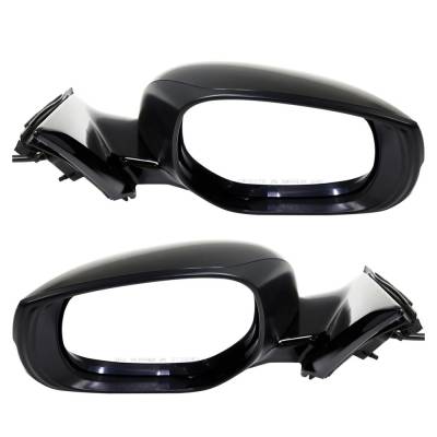 Rareelectrical - New Pair Of Mirror Compatible With Infiniti Q50 Hybrid Premium Sport Base Seduction Perfection Red - Image 4