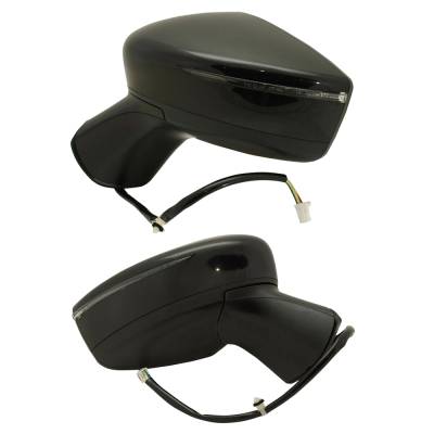New Pair Of Mirror Compatible With Nissan Versa Note Sr Hatchback 4-Door 1.6L 2018 By Part Number