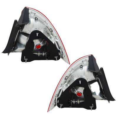 Rareelectrical - New Pair Of Tail Lights Compatible With Ford Fusion Hybrid Sedan 4-Door 2010-2012 By Part Numbers - Image 1