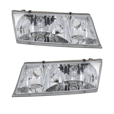 Rareelectrical - New Pair Of Headlights Compatible With Mercury Grand Marquis Gs Sedan 1998 1999 2000 2001 2002 By - Image 2