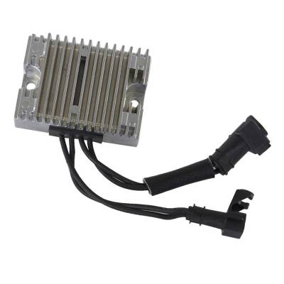 Rareelectrical - New Chrome Voltage Regulator Compatible With Harley-Davidson 2007 2008 Sportster, Xl Models, 32A - Image 1