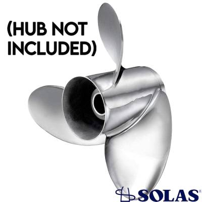 Rareelectrical - New Stainless Steel Propeller Compatible With Mercruiser Bravo 1 15 Spline 220 240 250 260 300 320 - Image 1