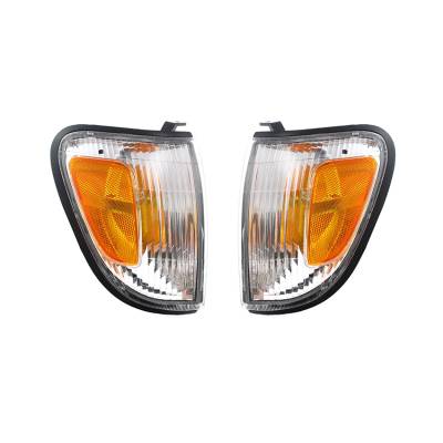 Rareelectrical - New Pair Of Side Marker Lights Compatible With Toyota Tacoma Dlx 98-00 To2520154 To2521154 - Image 2