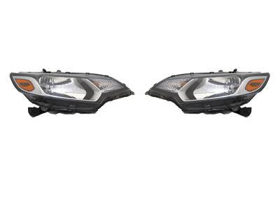Rareelectrical - New Pair Headlights Compatible With Honda 2015-2016 33100-T5a-A01 33150T5aa01 33100T5aa01 Ho2503160 - Image 1