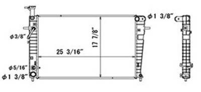 Rareelectrical - New Radiator Assembly Compatible With Kia 05-10 Sportage 2.7L 2656Cc Hy3010164 Cu2785 8118 25310 - Image 1