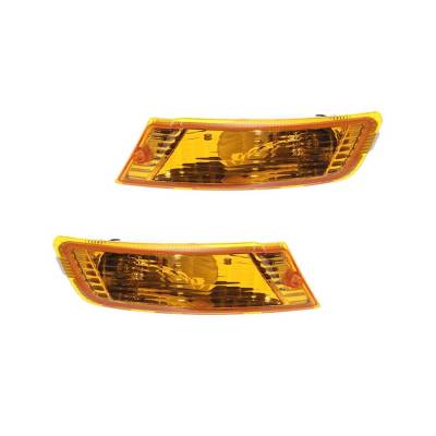 Rareelectrical - New Pair Of Turn Signal Lights Compatible With Jeep Liberty 2005-2007 55156766Ad 55156767Ad - Image 1