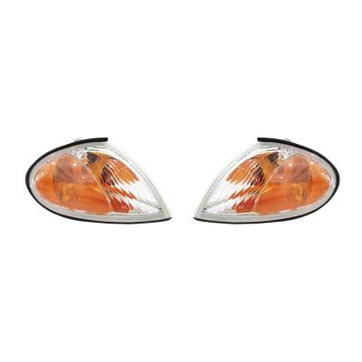 Rareelectrical - New Pair Of Turn Signal Light Compatible With Hyundai Elantra 1999-00 9230229550 Hy2521113 - Image 1