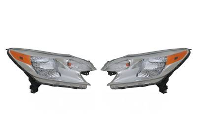 New Pair Headlights Compatible With Nissan Versa Note 2014-2016 26010-3Wc0a 260603Wc0a 260103Wc0a